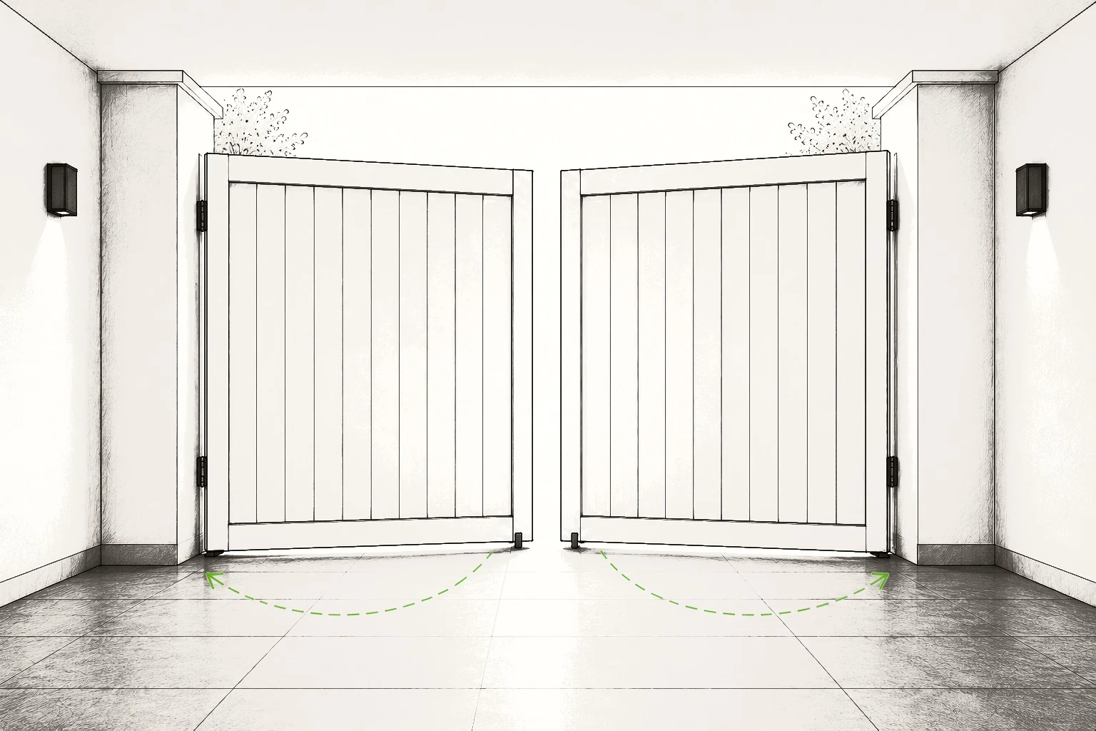 Puerta abatible